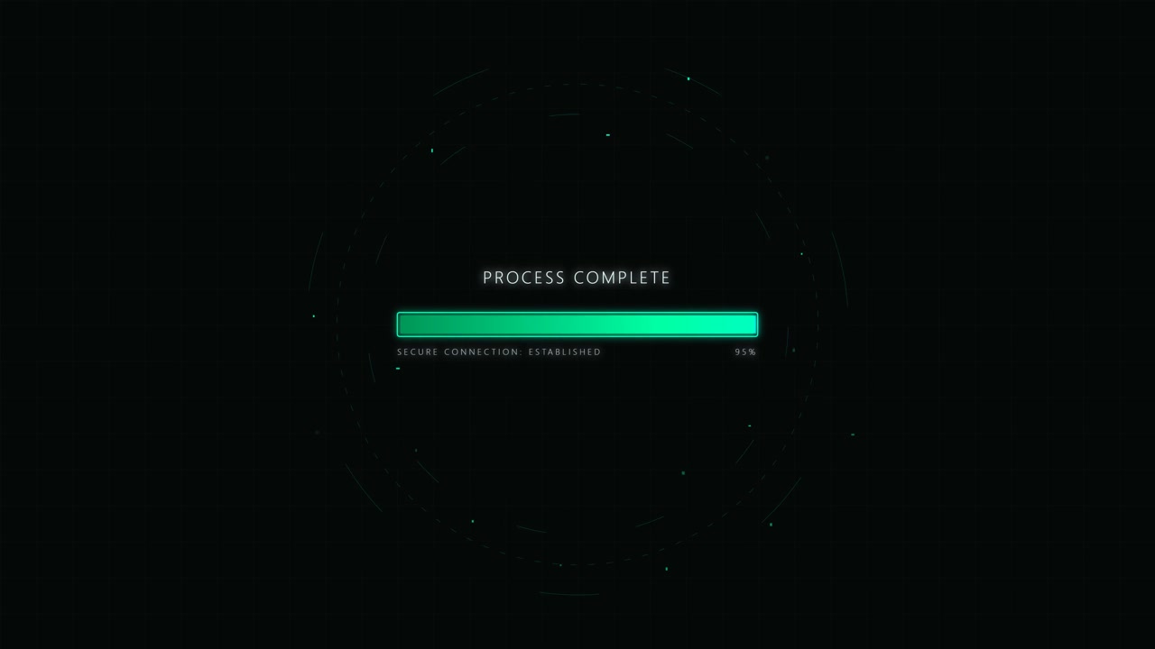 Digital Progress Bar Loading Interface with Neural Network Data Processing
