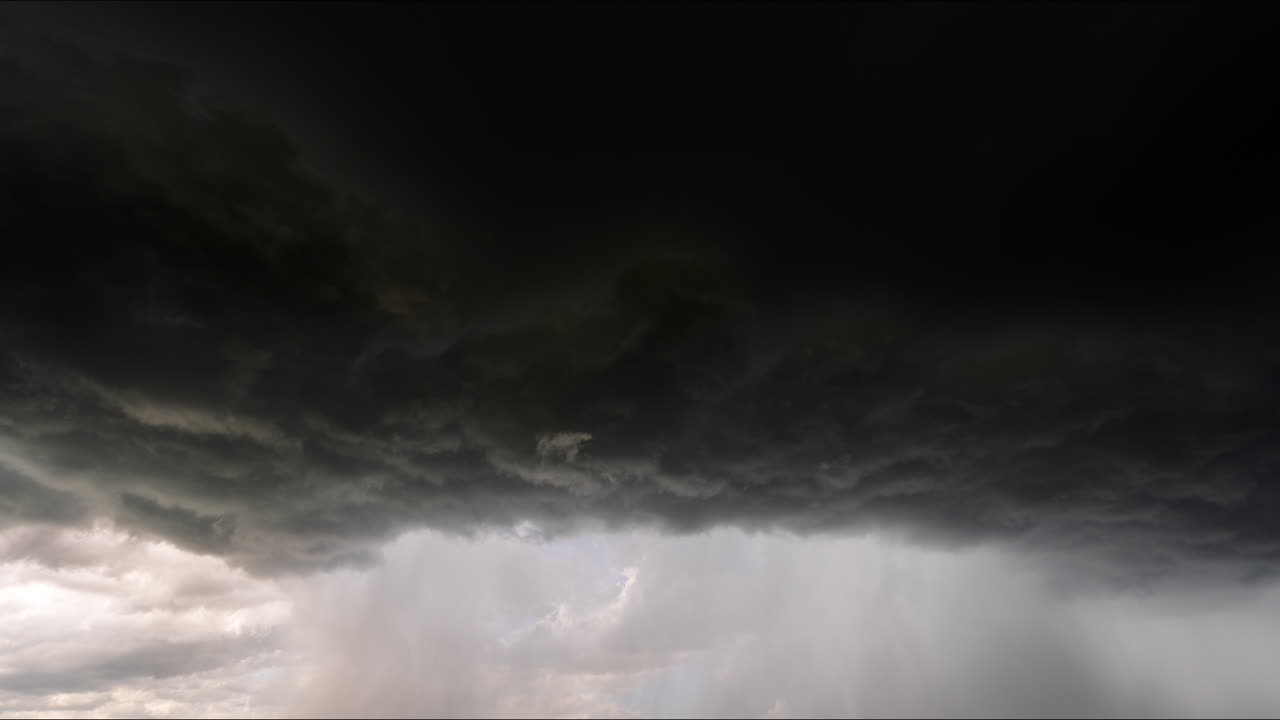 Stormy Sky with Dark Clouds and Rain