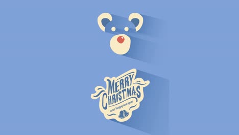 Illustration-of-christmas-decoration-and-bear