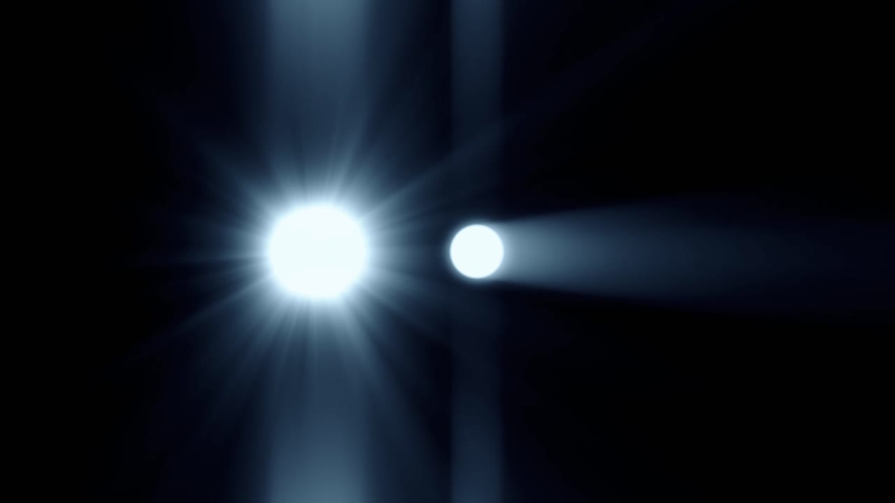 efectos de llamaradas de luz