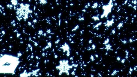 4k magic snowflakes