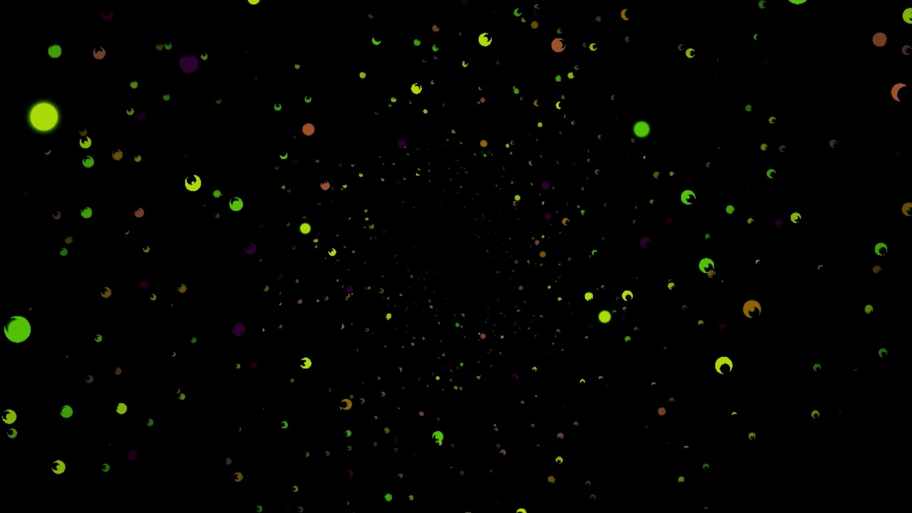 Abstract Motion Background with Floating Glowing Particles