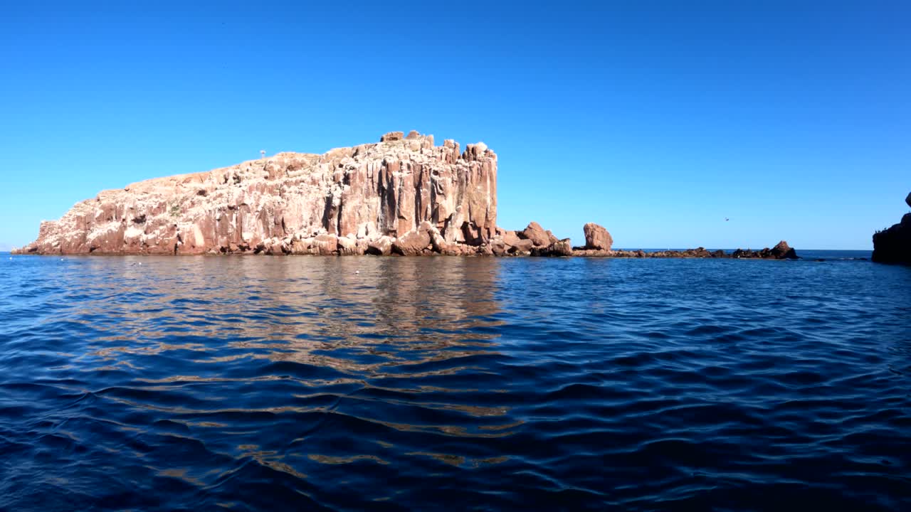 Red Rock Island in the Blue Ocean