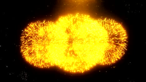 Eid Milad-un-Nabi Text Wish On Firework Display Explosion Particles.