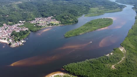 itacare, brazil by drone 4k brazilian atlantic ocean from the sky-22