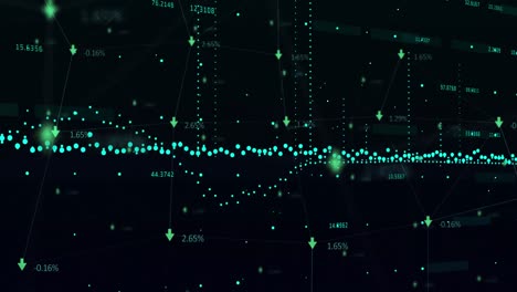 data processing against black background