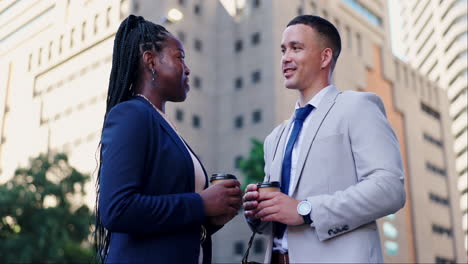 business people meeting outdoors
