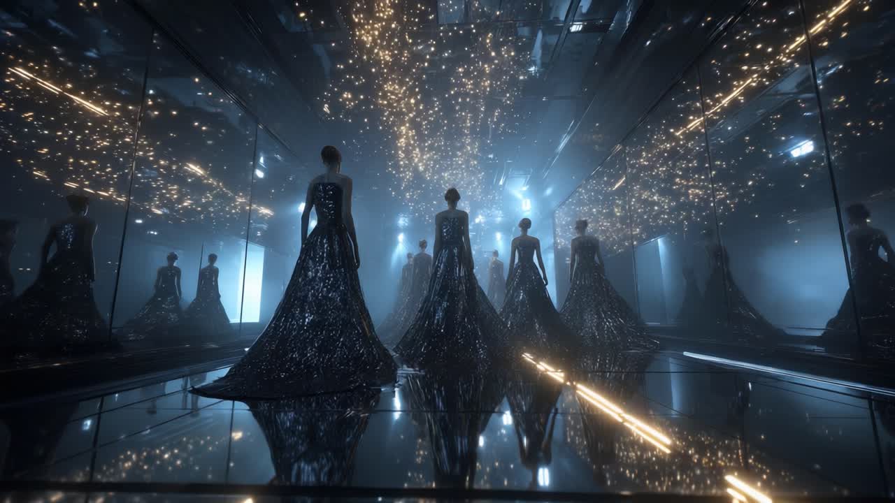 Elegant Women in Gowns