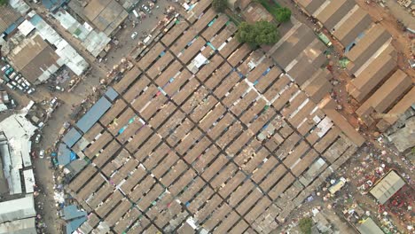 Drone-Aéreo,-Del-Mercado-De-Mbare,-Harare,-Zimbabue