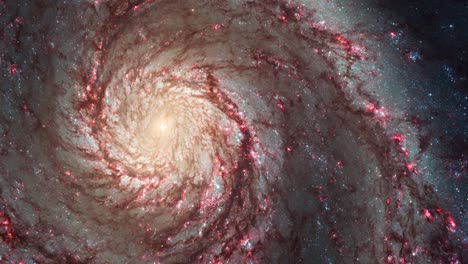 spinning galaxy in space. elements furnished by nasa