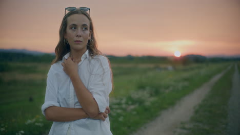 Thoughtful-Woman-At-Sunset