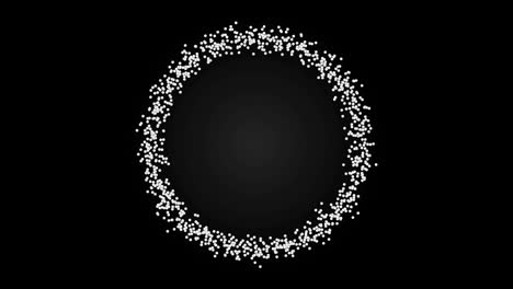 animación de círculo de dispersión de 4k en bucle