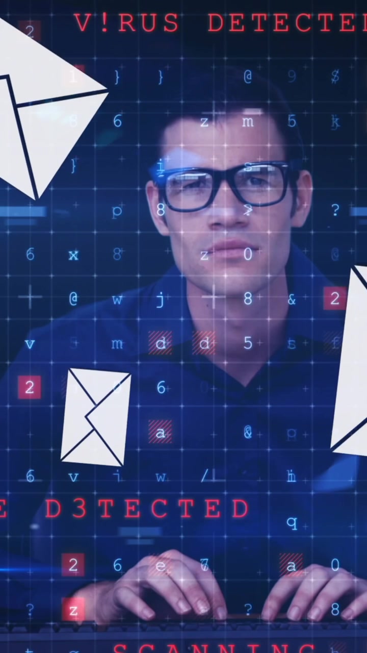 Male hacker typing 4k