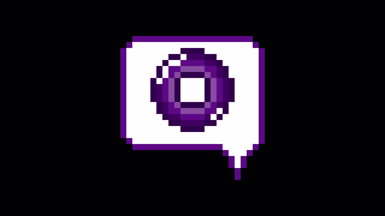 Pixel art animation icon speech bubble circle mark (7)