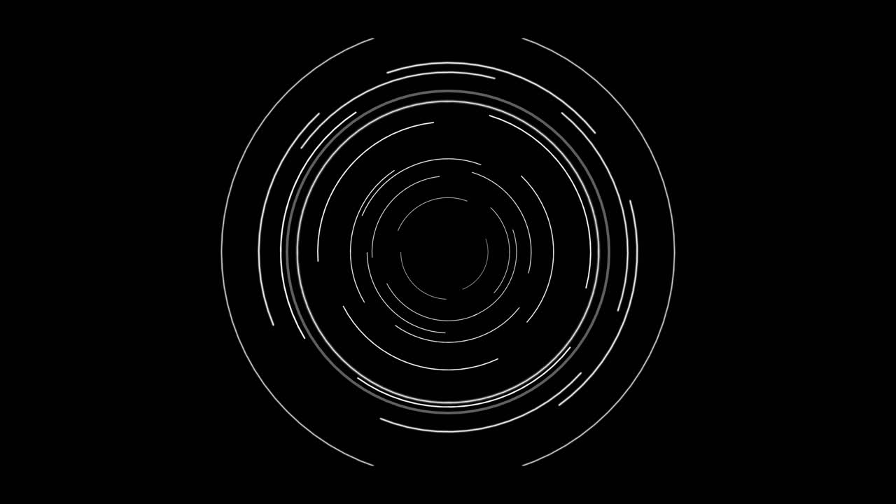 4k futuristic hud target computer data screen circle tech interfaces loop background business intro