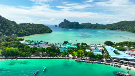 clip de avión no tripulado de la isla de phi phi, tailandia