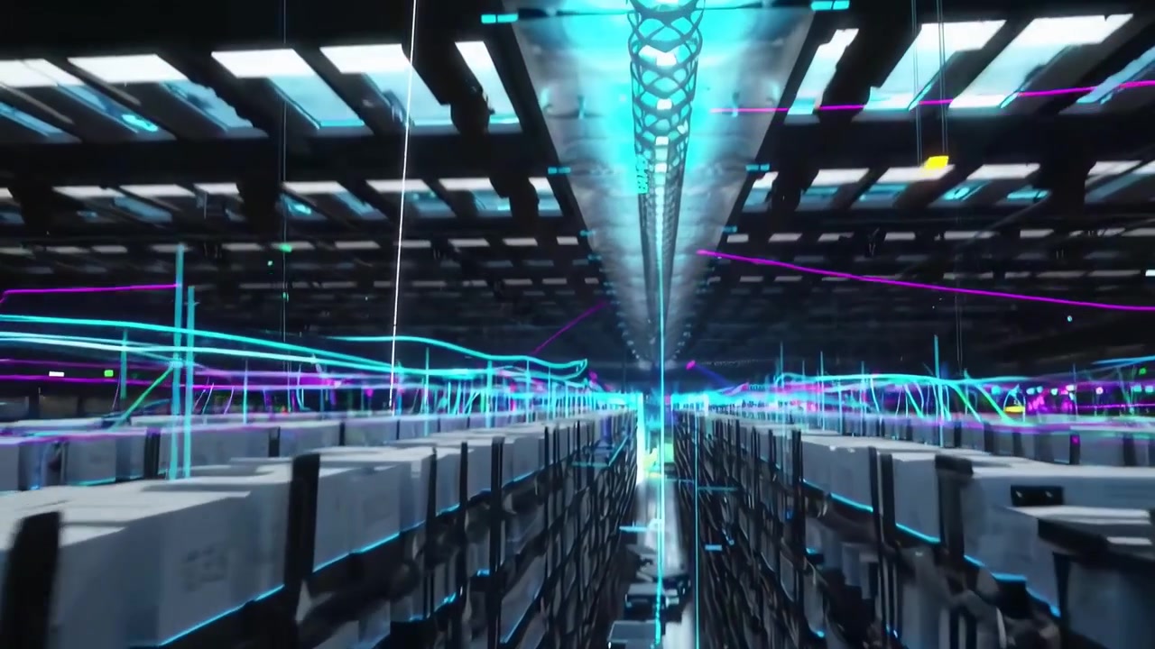 Automated Warehouse Logistics with Digital Data Visualization