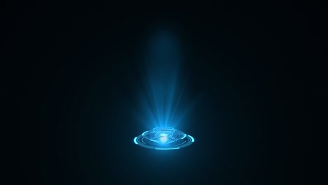 푸른 홀로그램, 허드 서클 인터페이스, 디지털 데이터 네트워크 보호, 미래 기술 네트워크 개념, 모든 종류의 하이테크, 과학, 기술 또는 미래 개념에 적합합니다.