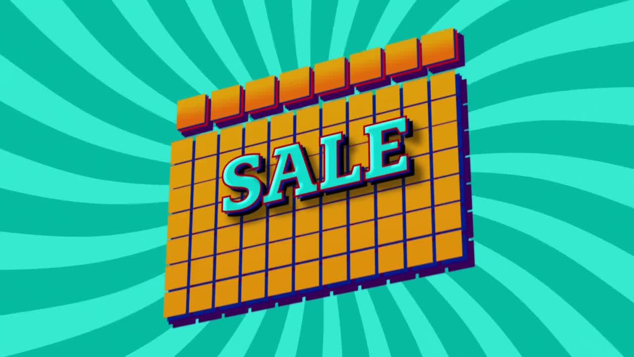 gráfico de venta en cuadrados