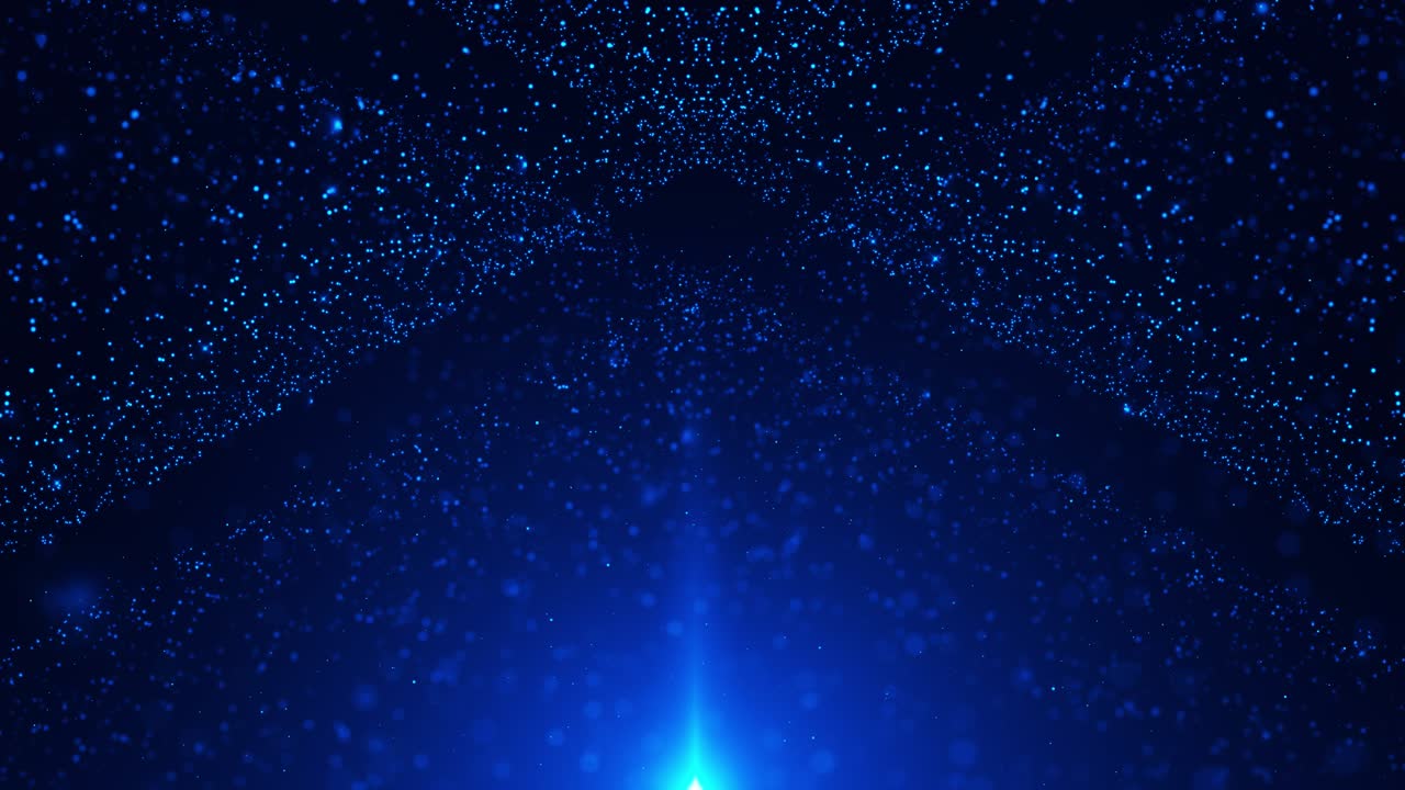 미래 지향적인 원형 사운드 웨이브 빅 데이터 시각화의 4K 추상 디지털 파티클 노이즈 원