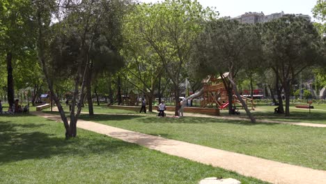 city park with playground