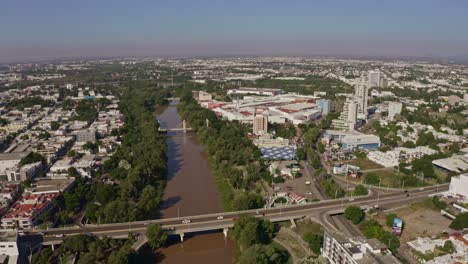 drone shot of the city of culiacán, sinaloa, mexico