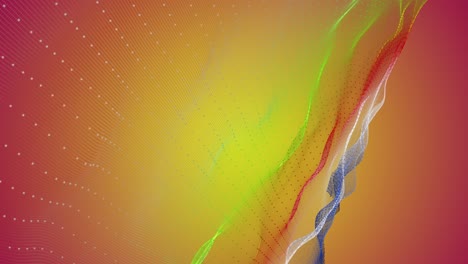fantastic animation with particle wave object in slow motion, 4096x2304 loop 4k