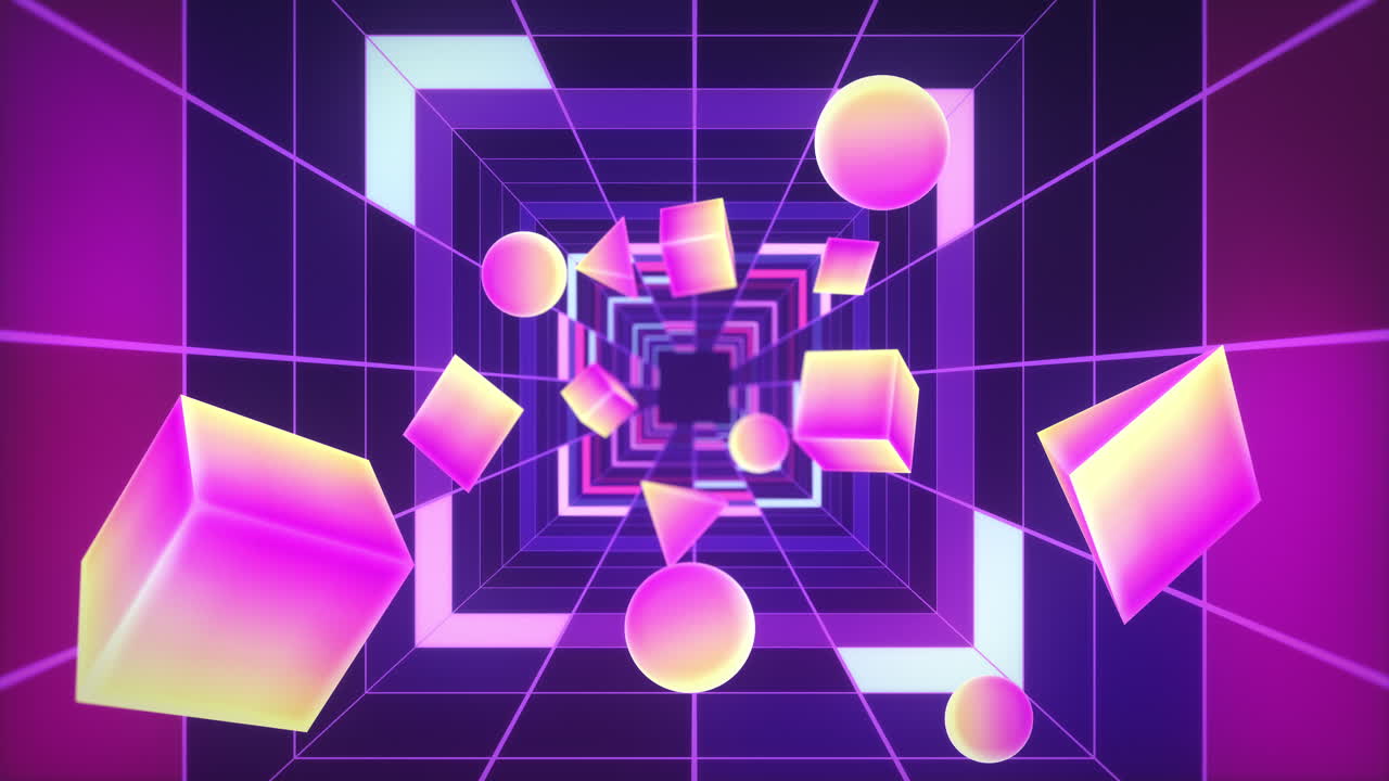Retro Geometric Tunnel