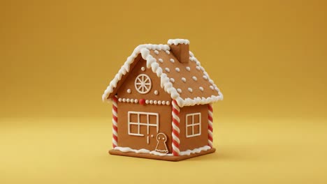 beautifully crafted gingerbread house: a festive treat decorated with icing, spices, and candy, perfect for holiday celebrations and winter festivities