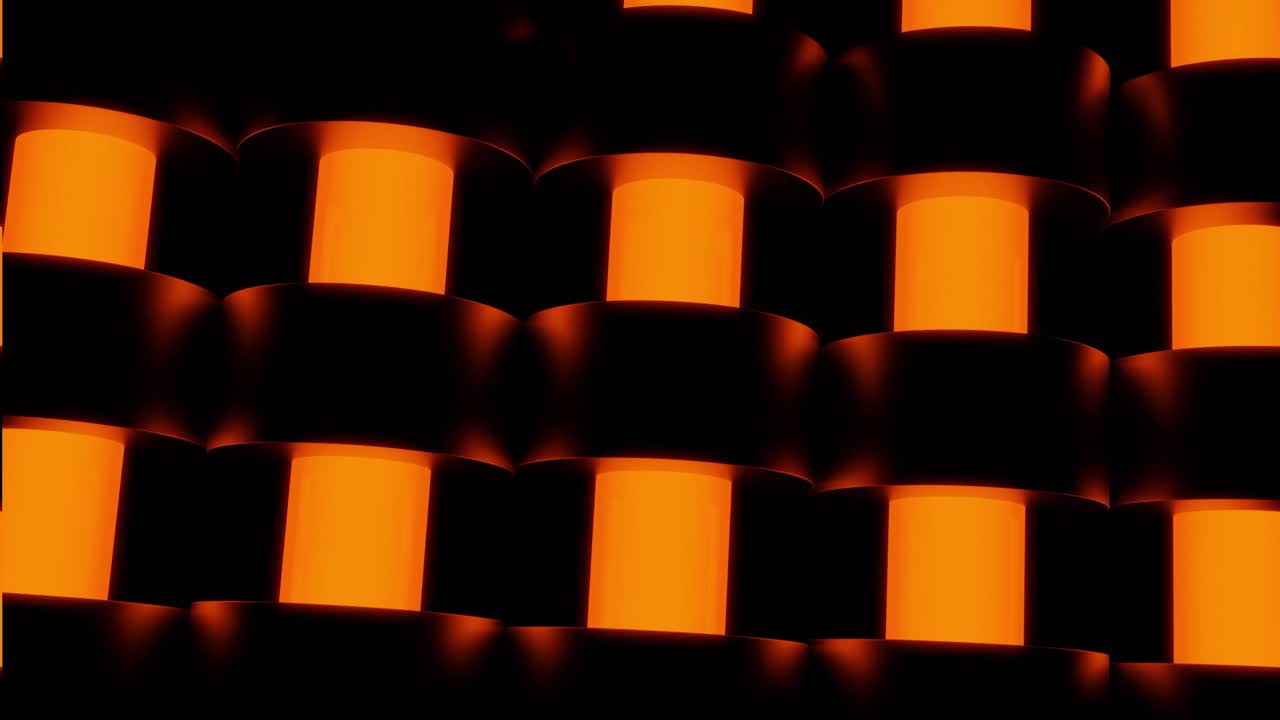 오렌지색과 검은색의 추상적인 기하학적 패턴