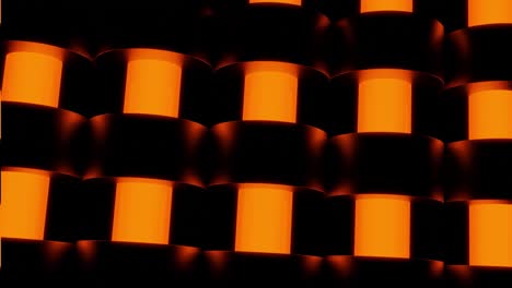 patrón geométrico abstracto con naranja y negro