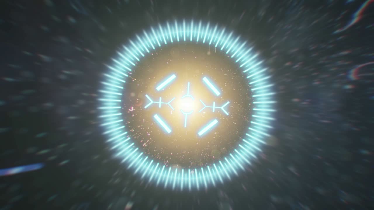 아나모프 하이라이트의 배경으로 표적의 2d hud 애니메이션