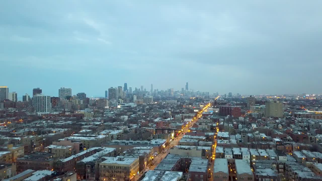 4k 시네마틱 항공 영상 시카고, 일리노이, 미국
