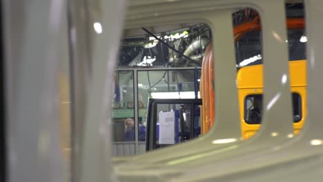 truck door assembly line in a manufacturing facility