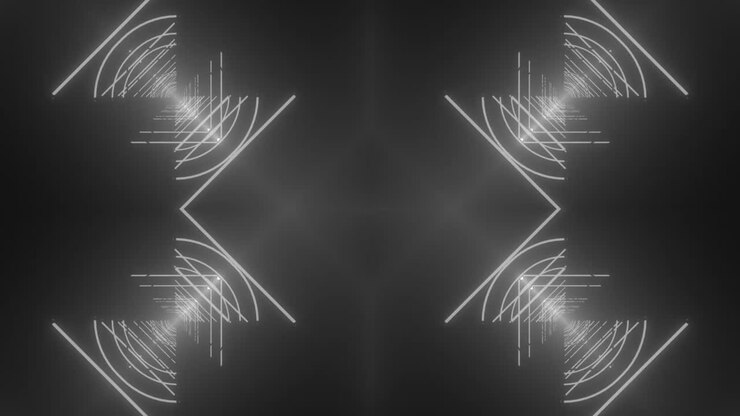 patrón geométrico de neón abstracto