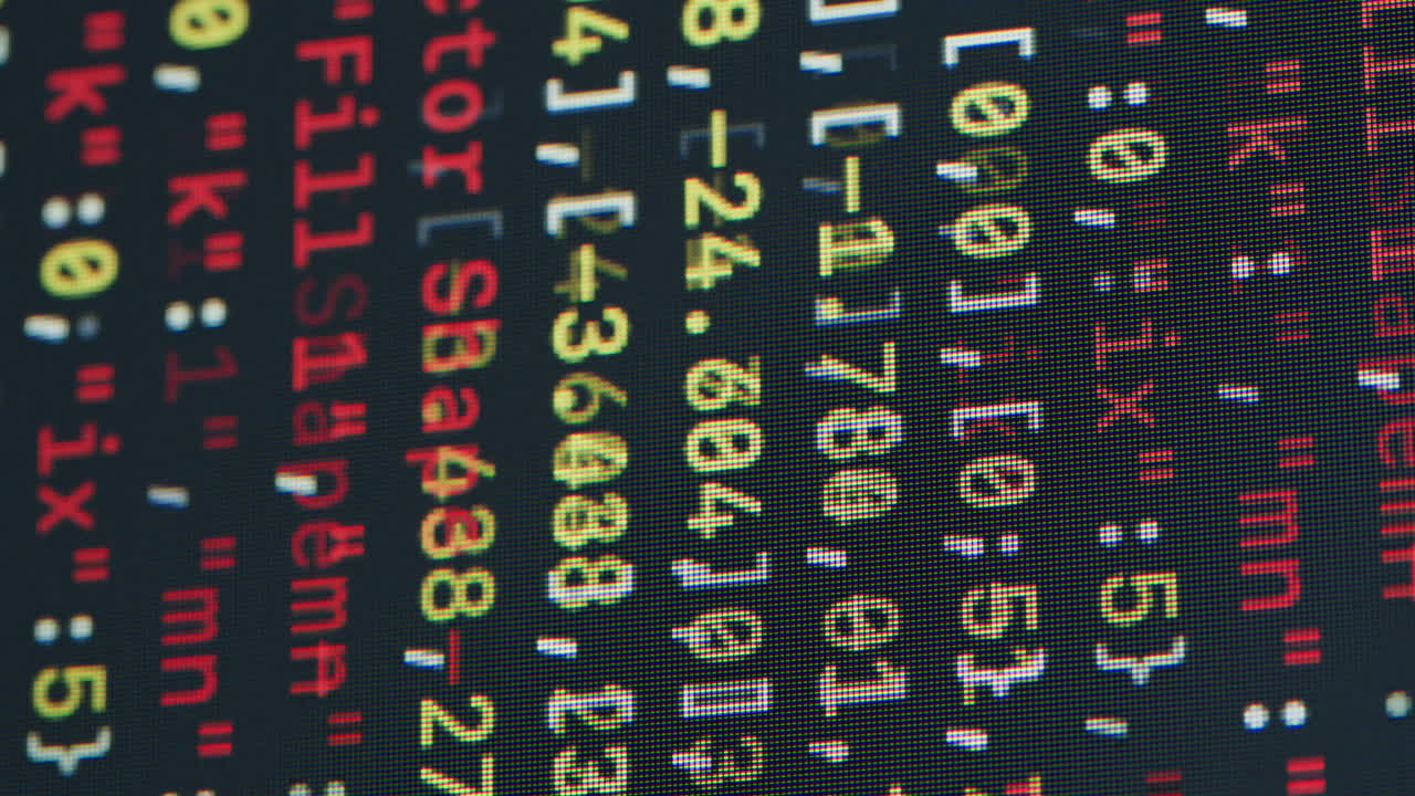 visualización de códigos de computadora