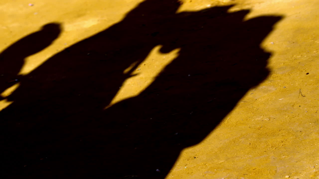 Long shadows and golden light cast a magical atmosphere during Seville’s fair evening