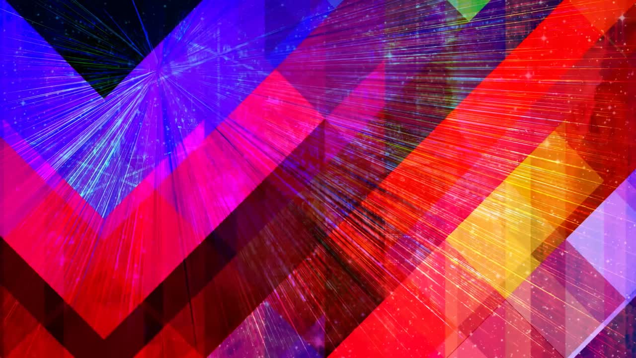 rayos de luz del arco iris geométrico que brillan hermosos rayos diagonales - animación de fondo de movimiento de bucle sin costuras de 4k