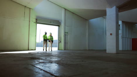 workers in a warehouse