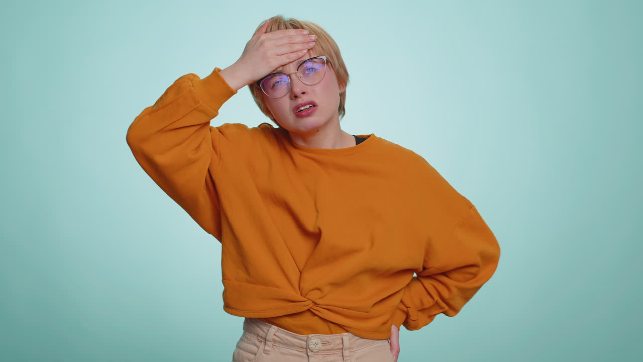 Unhealthy young woman coughing feeling sick allergy or viral infection symptoms fever pain virus