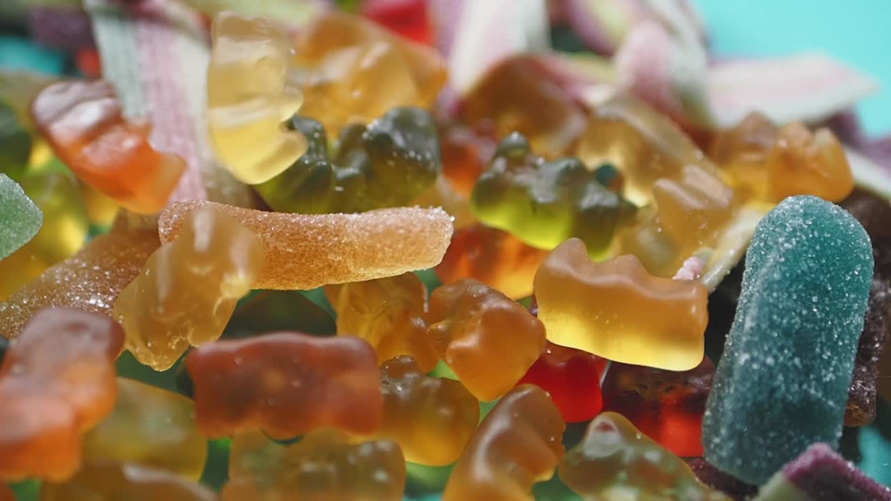 Colorful Assortment of Gummy Candies