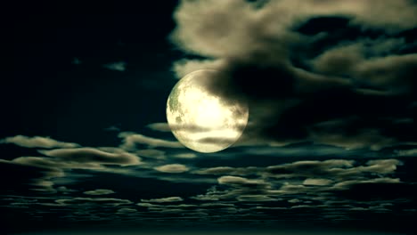 full moon night sky 4k