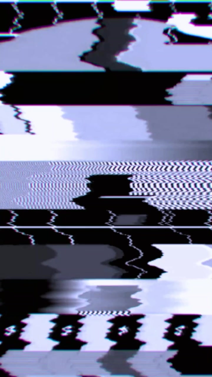 Digital Glitch and Static Noise Screen Interference