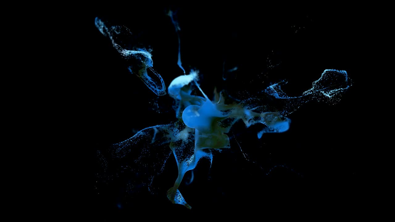 4K CGI paint powder simulation.