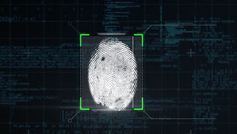 fingerprint being scanned