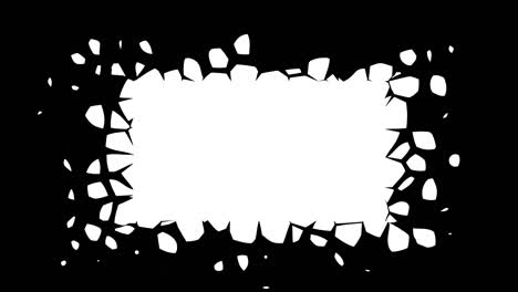 abstract cgi motion graphics, animated background with moving black and white shapes. cg motion design loop.