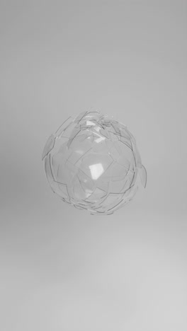 shattered glass sphere