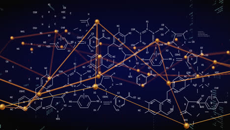 animation of data processing over shapes