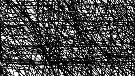 astratto divertente mano disegnato scribble tratti su sfondo bianco. elemento cartoon carino in stile stop motion vintage alla moda. seamless loop doodle sketch animazione per progetto di progettazione creativa.