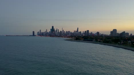 october aerial drone footage chicago, illinois